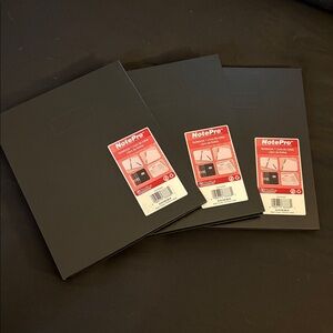 BLUELINE NotePro Executive Notebook Journals A10150.BLK (NWT, Bundle of 3)